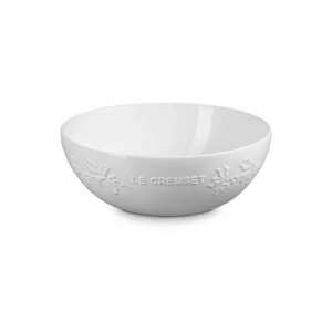 Le Creuset Stoneware Holly Relief Serve Bowl 25cm